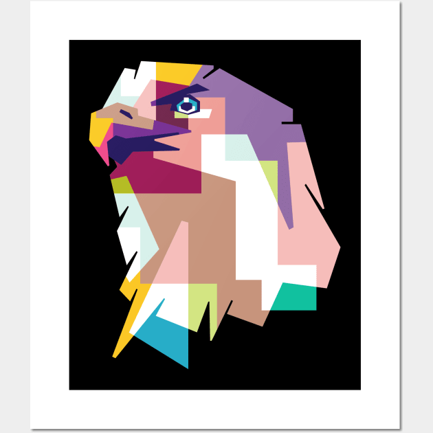 Eagle Falcon Hawkeye Geometric art Wall Art by AwHM17